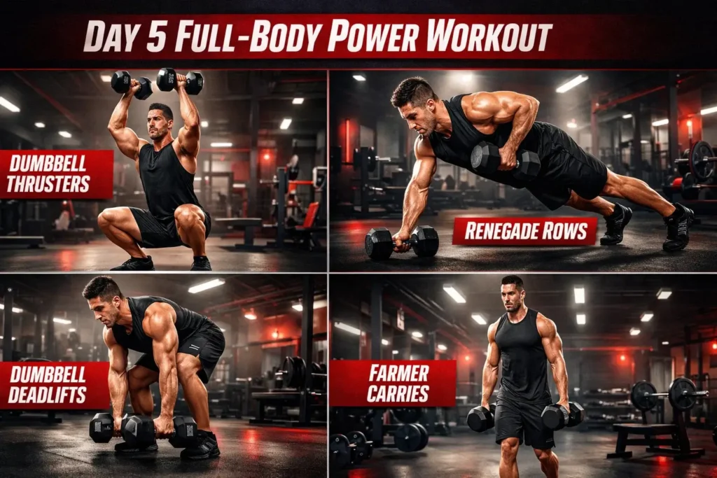 Weekly Dumbbell Workout Plan Day 5