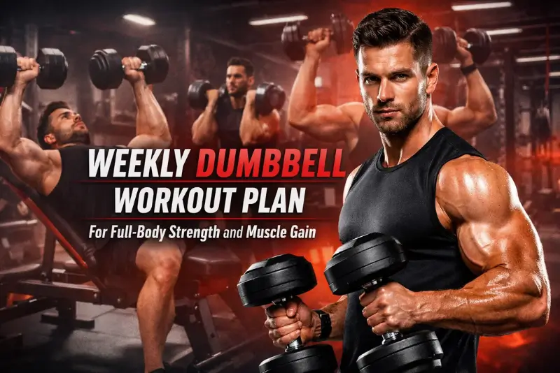 Weekly Dumbbell Workout Plan for Full-Body Strength and Muscle Gain